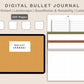 Digital Bullet Journal 200 Pages - Landscape - Boho