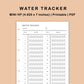 Mini Happy Planner Inserts - Water Tracker