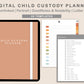 Digital Child Custody Planner - Autumn