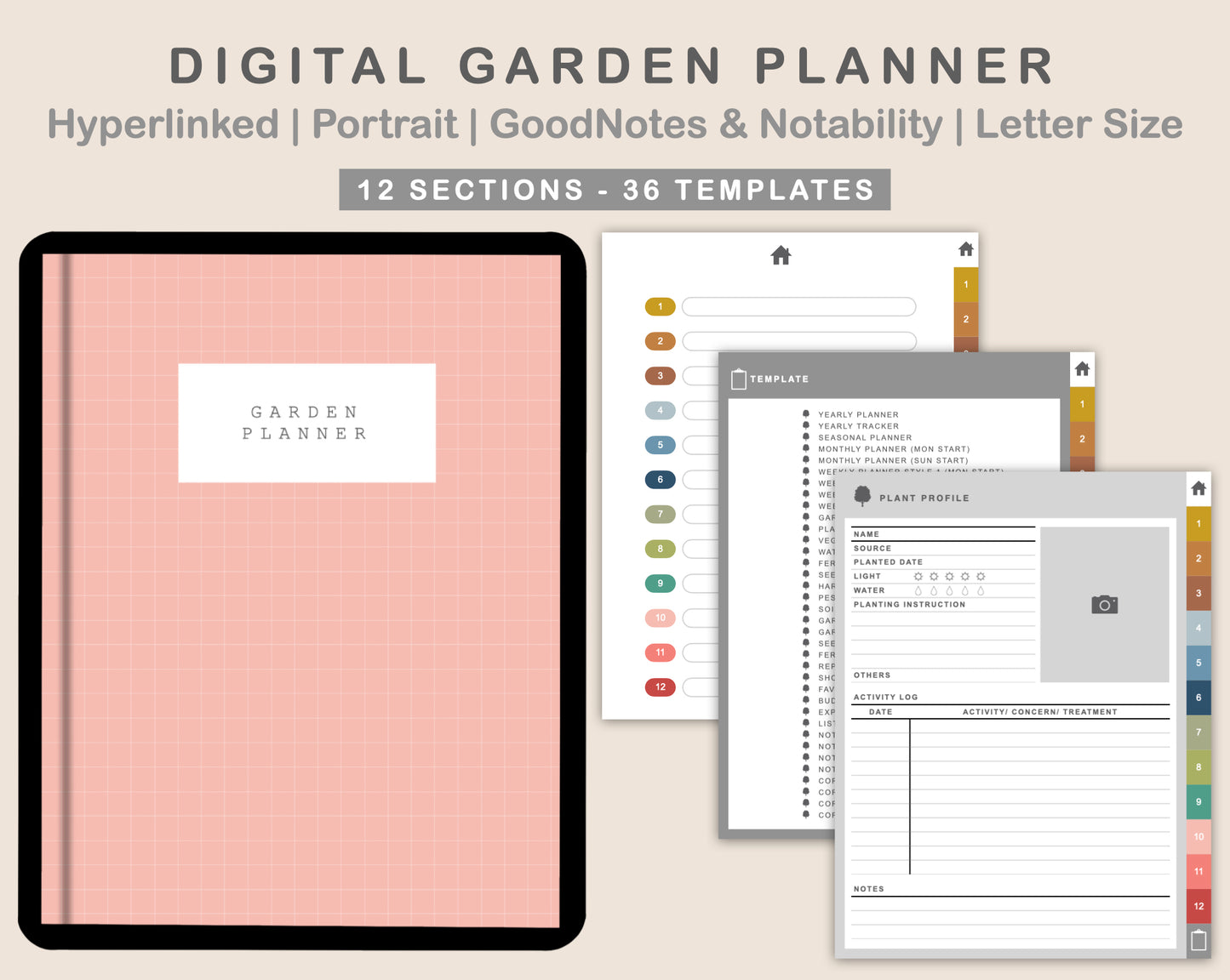 Digital Garden Planner - Modern