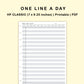Classic HP Inserts - One Line A Day