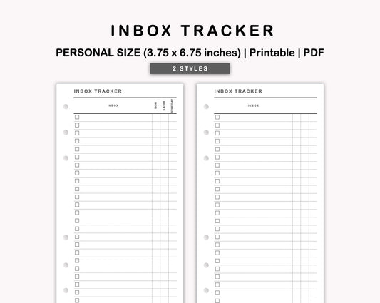 Personal Inserts - Inbox Tracker