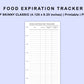 Skinny Classic HP Inserts - Food Expiration Tracker