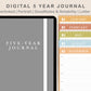 Digital 5 Year Journal - Autumn