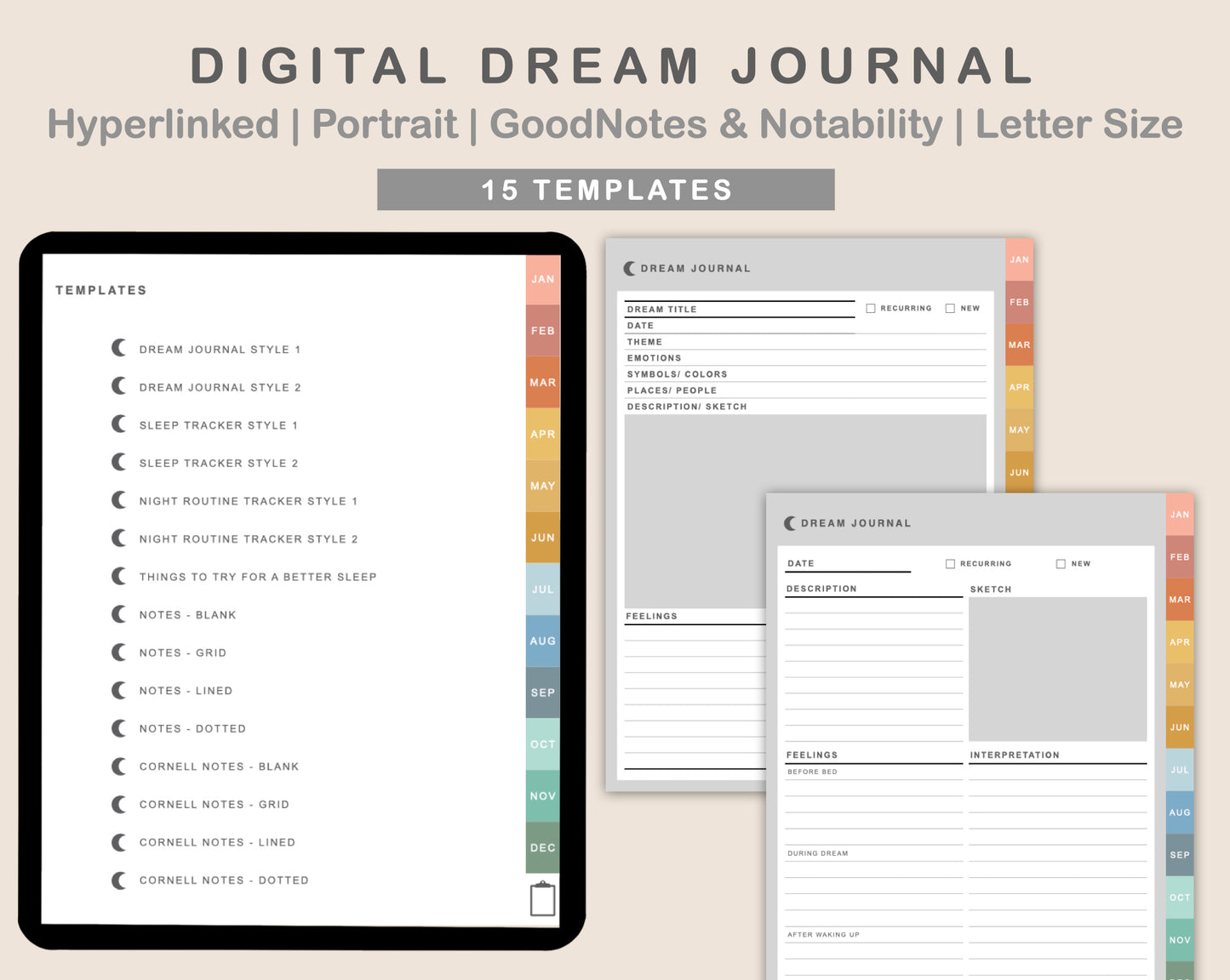 Digital Dream Journal - Soft Boho