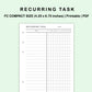 FC Compact Inserts - Recurring Task