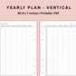 B6 Inserts - Yearly Plan - Vertical