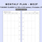 Skinny Classic HP Inserts - Monthly Plan - MO2P