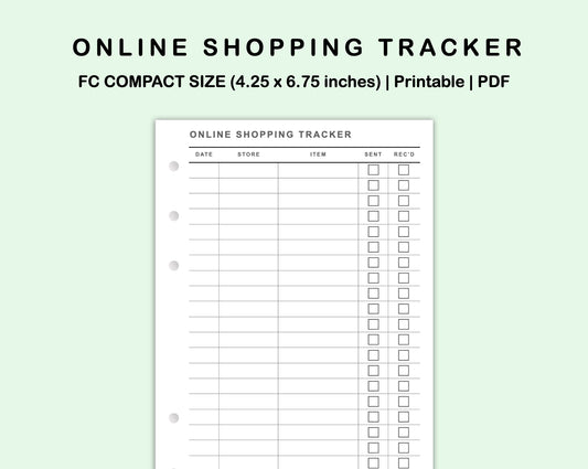 FC Compact Inserts - Online Shopping Tracker