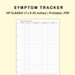 Classic HP Inserts - Symptom Tracker
