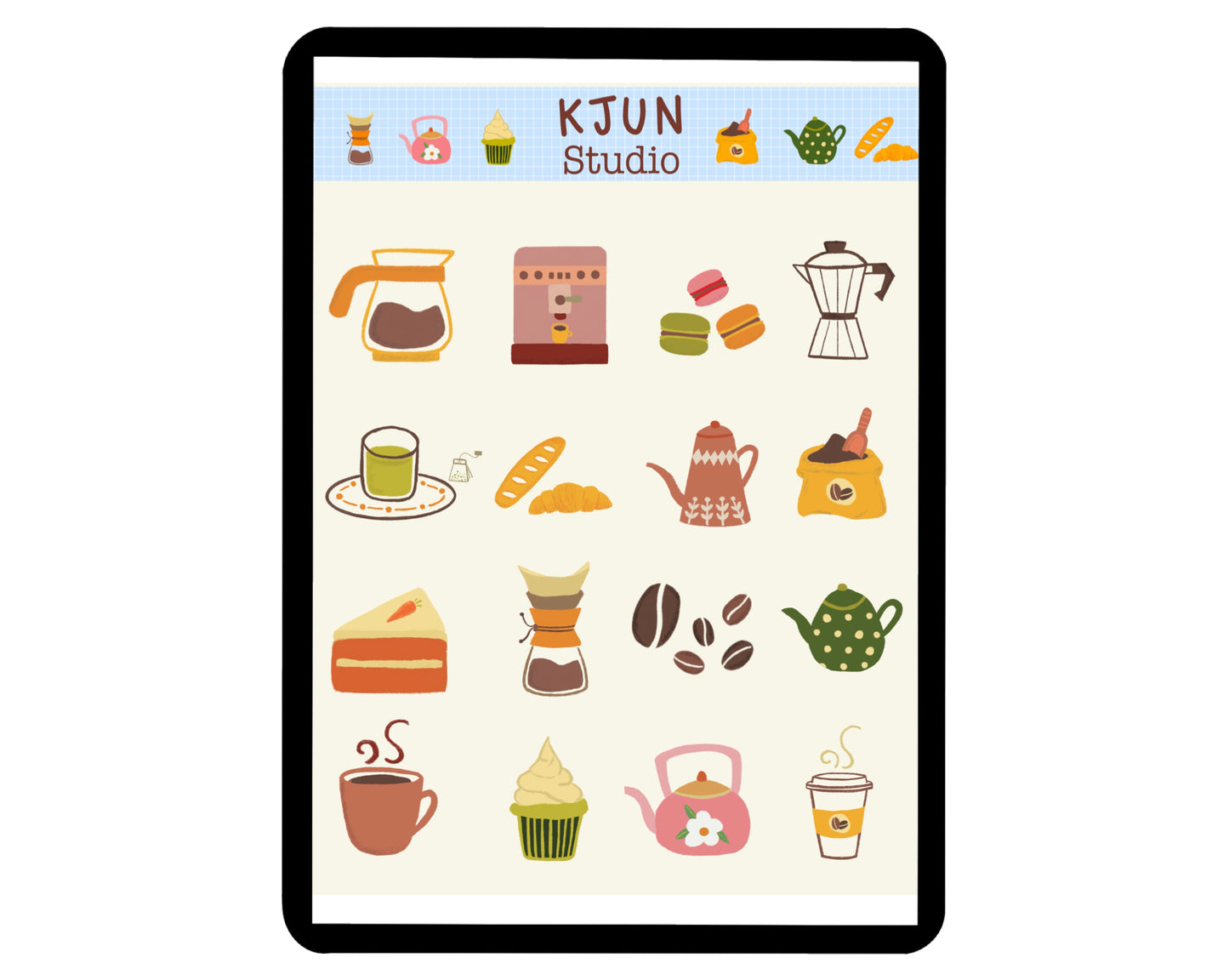 Digital Sticker - Coffee and Tea