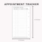 Personal Inserts - Appointment Tracker