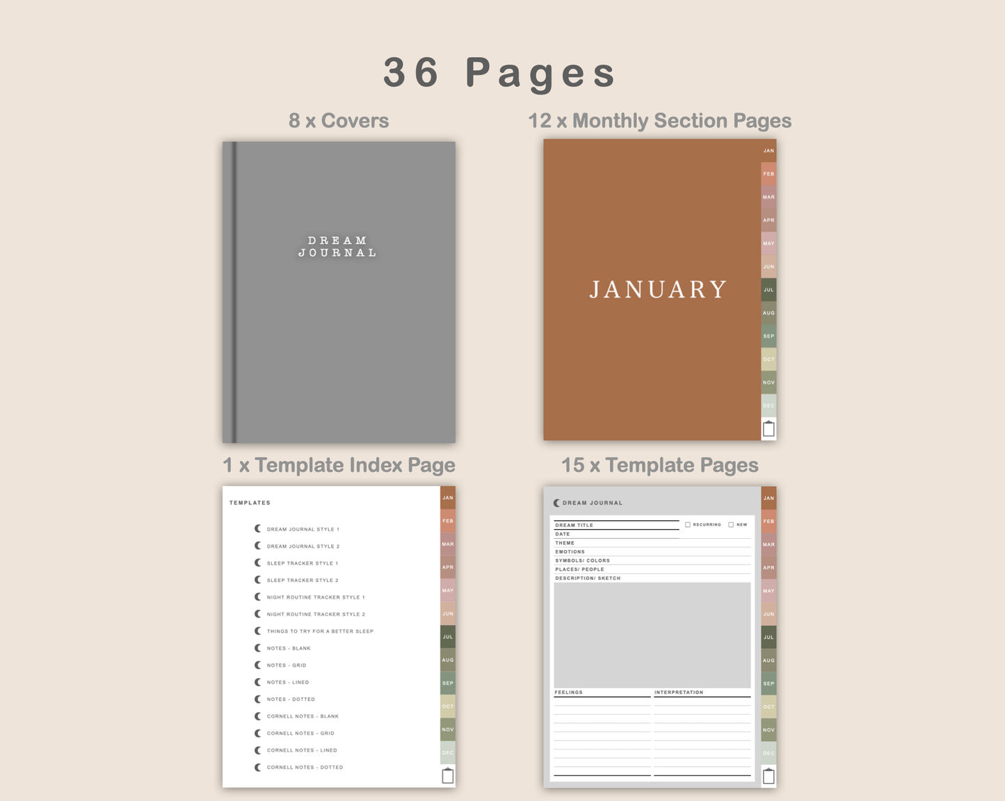 Digital Dream Journal - Neutral