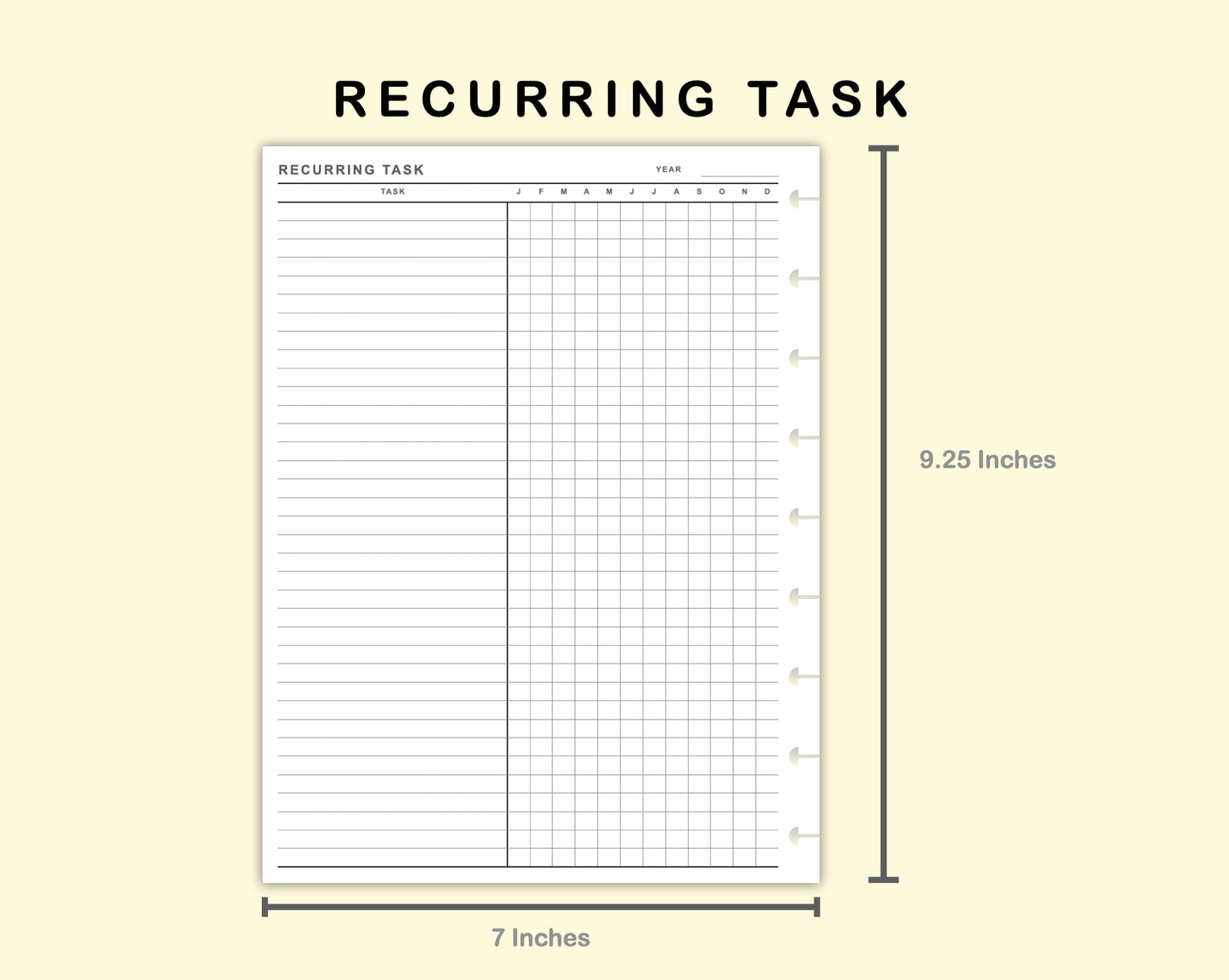 Classic HP Inserts - Recurring Task