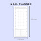 Skinny Classic HP Inserts - Meal Planner with Grocery List