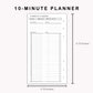 Personal Inserts - 10 Minute Tracker