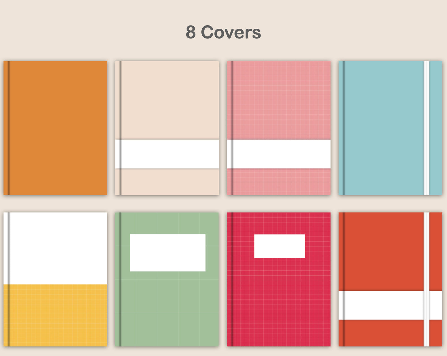Digital Notebook 8 Tab - Portrait - Bright Summer