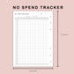 B6 Inserts - No Spend Tracker