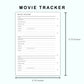 Personal Wide Inserts - Movie Tracker