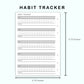 Personal Wide Inserts - Habit Tracker