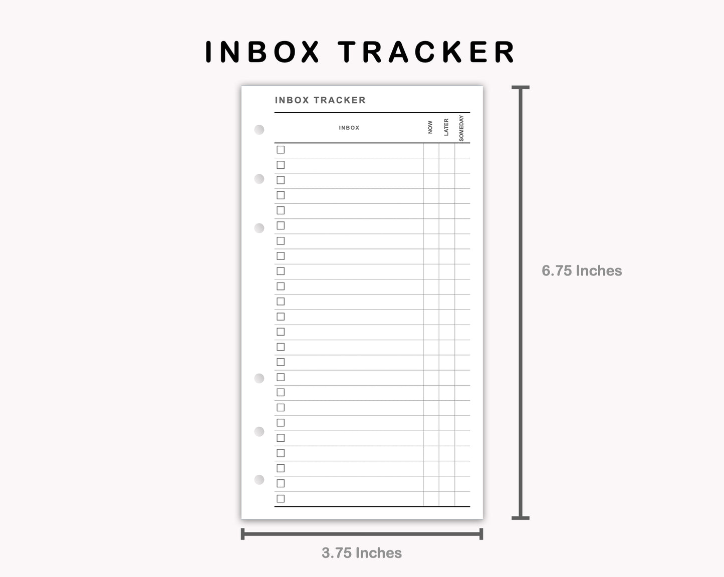 Personal Inserts - Inbox Tracker