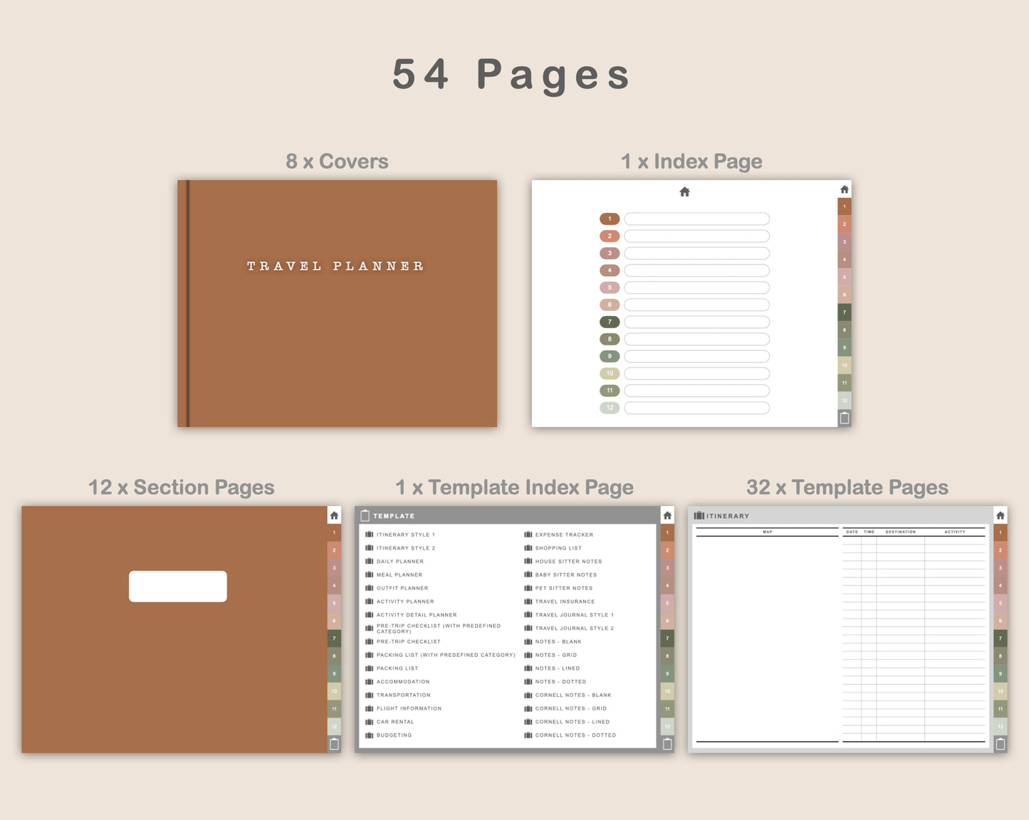Digital Travel Planner - Landscape - Neutral