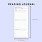 Skinny Classic HP Inserts - Reading Journal