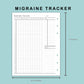 B6 Wide Inserts - Migraine Tracker
