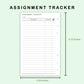 FC Compact Inserts - Assignment Tracker