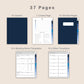 Digital Meeting Notes - Portrait - Classic Blue