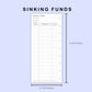 Skinny Classic HP Inserts - Sinking Funds