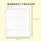 Classic HP Inserts - Workout Tracker