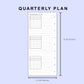 Skinny Classic HP Inserts - Quarterly Plan with Calendar