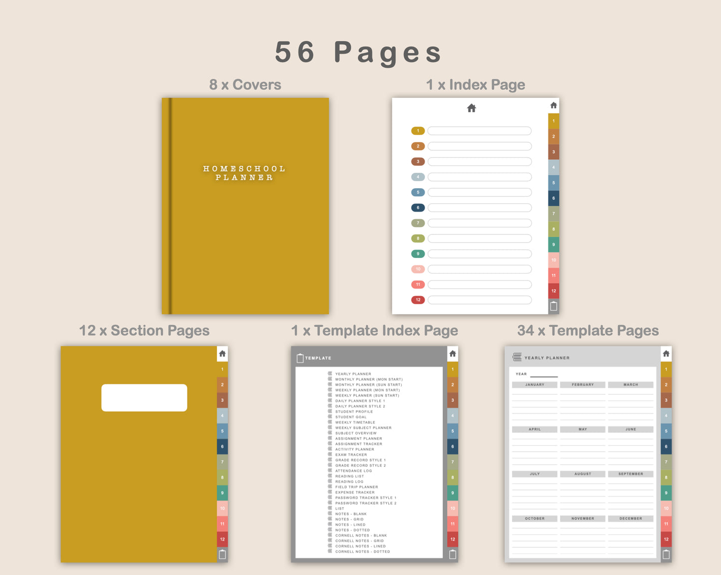 Digital Homeschool Planner - Modern