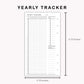 Personal Inserts - Yearly Tracker