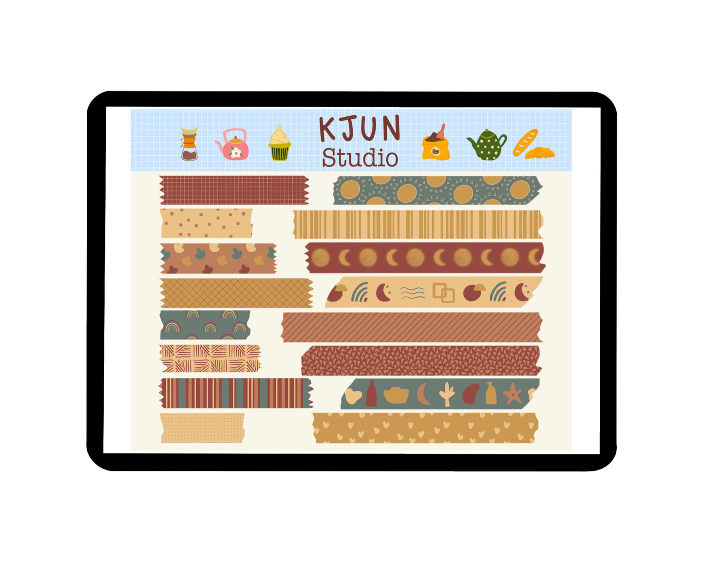 Digital Washi Tape - Boho