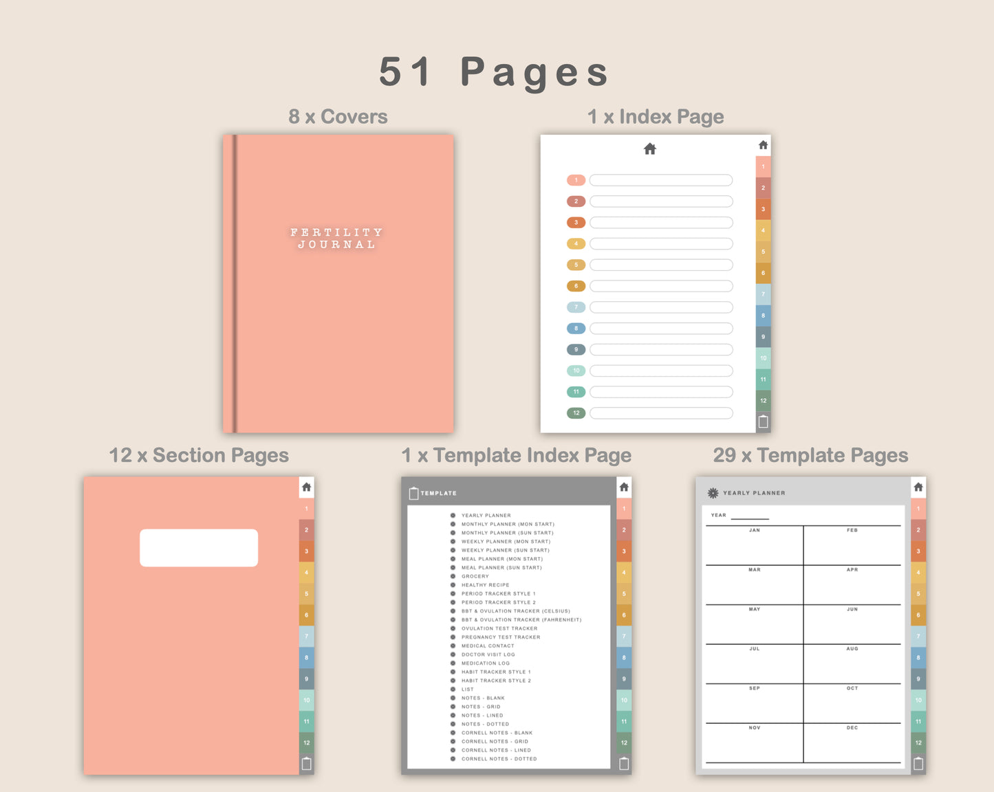 Digital Fertility Journal - Boho
