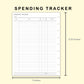 Classic HP Inserts - Spending Tracker