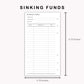 Personal Inserts - Sinking Funds