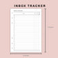 B6 Inserts - Inbox Tracker