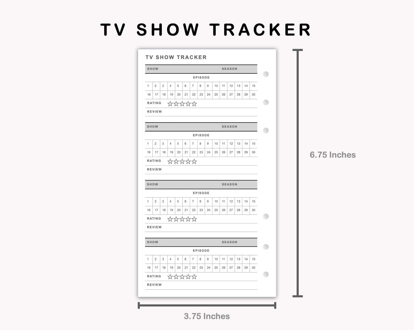 Personal Inserts - TV Show Tracker