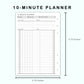 Personal Wide Inserts - 10 Minute Tracker