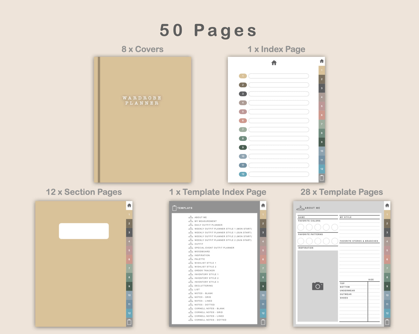 Digital Wardrobe Organizer - Muted