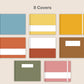 Digital Notebook 8 Tab - Landscape - Vintage