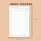 Mini Happy Planner Inserts - Inbox Tracker