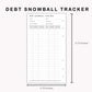 Personal Inserts - Debt Snowball Tracker