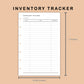 Mini Happy Planner Inserts - Inventory Tracker