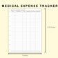 Classic HP Inserts - Medical Expense Tracker