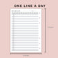 B6 Inserts - One Line A Day