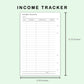 FC Compact Inserts - Income and Expense Tracker